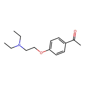 1-[4-[2-(diethylamino)ethoxy]phenyl]ethanone structure