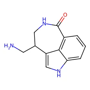 12-(aminomethyl)-3,10-diazatricyclo[6.4.1.04,13]trideca-1,4,6,8(13)-tetraen-9-one structure