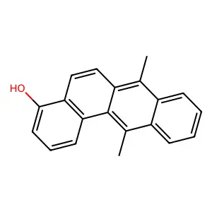 BENZ(a)ANTHRACEN-4-OL, 7,12-DIMETHYL- structure