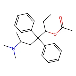 Levomethadyl acetate structure