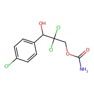 [2,2-dichloro-3-(4-chlorophenyl)-3-hydroxypropyl] carbamate structure
