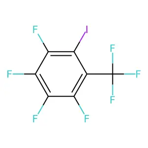 1,2,3,4-tetrafluoro-5-iodo-6-(trifluoromethyl)benzene structure