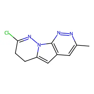 12-chloro-5-methyl-1,3,4,13-tetrazatricyclo[7.4.0.02,7]trideca-2(7),3,5,8,12-pentaene structure