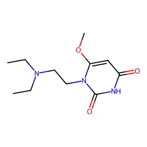 1-[2-(diethylamino)ethyl]-6-methoxypyrimidine-2,4(1H,3H)-dione structure
