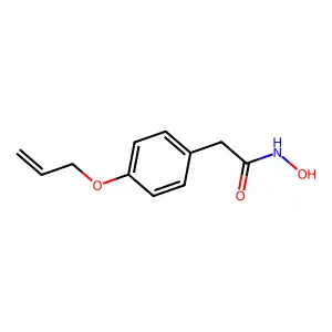 ACETOHYDROXAMIC ACID, 2-(p-(ALLYLOXY)PHENYL)- structure