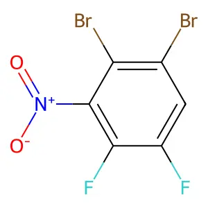 1,2-Dibromo-4,5-difluoro-3-nitrobenzene structure