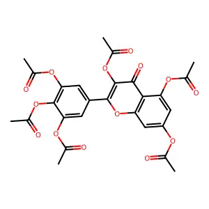 Myricetin hexaacetate structure