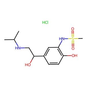 Soterenol hydrochloride structure