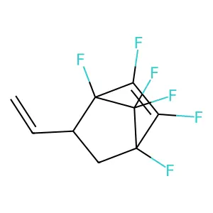 1,2,3,4,7,7-Hexafluoro-5-vinylbicyclo[2.2.1]hept-2-ene structure