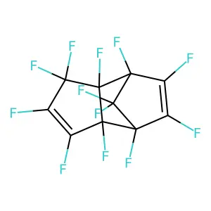 1,2,3,4,5,5,6,7,8,9,10,10-dodecafluorotricyclo[5.2.1.02,6]deca-3,8-diene structure