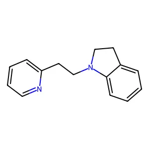 INDOLINE, 1-(2-(2-PYRIDYL)ETHYL)- structure