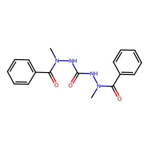 1,3-bis[benzoyl(methyl)amino]urea structure