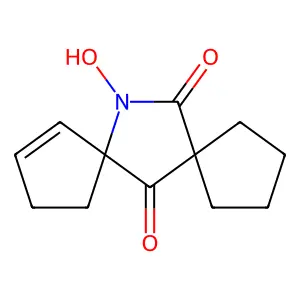 12-hydroxy-12-azadispiro[4.1.47.25]tridec-10-ene-6,13-dione structure