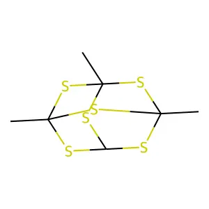 1,3,5-Trimethyl-2,4,6,8,9,10-hexathiaadamantane structure