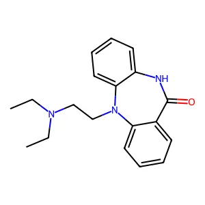 11-[2-(diethylamino)ethyl]-5H-benzo[b][1,4]benzodiazepin-6-one structure