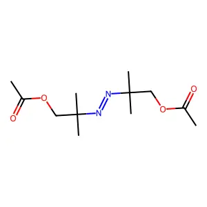[2-[(1-acetyloxy-2-methylpropan-2-yl)diazenyl]-2-methylpropyl] acetate structure