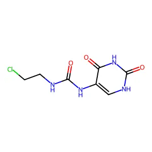 1-(2-chloroethyl)-3-(2,4-dioxo-1H-pyrimidin-5-yl)urea structure