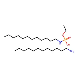 dodecan-1-amineN-dodecyl-ethoxyphosphonamidic acid structure