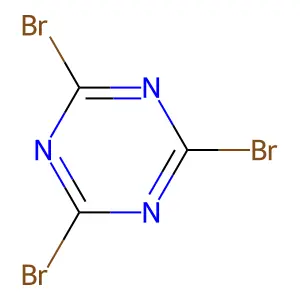 2,4,6-tribromo-1,3,5-triazine structure