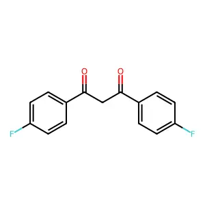 1,3-bis(4-fluorophenyl)propane-1,3-dione structure