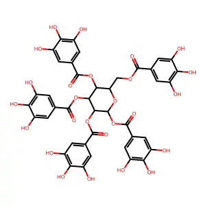 Pentagalloylglucose structure