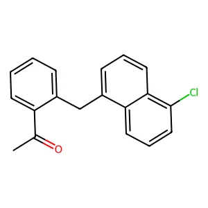 1-[2-[(5-chloronaphthalen-1-yl)methyl]phenyl]ethanone structure