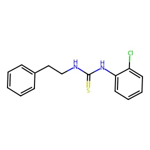 1-(2-chlorophenyl)-3-(2-phenylethyl)thiourea structure