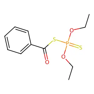 Thiobenzoic acid, anhydrosulphide with O,O-diethyl dithiophosphorate structure