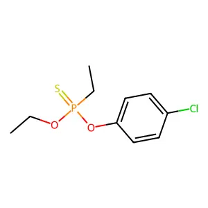 O-(4-Chlorophenyl) O-ethyl ethylphosphonothioate structure