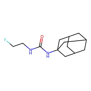 1-(1-adamantyl)-3-(2-fluoroethyl)urea structure