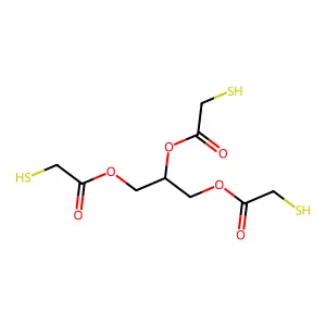 1,2,3-Propanetriyl tris(mercaptoacetate) structure