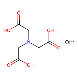 Glycine, N,N-bis(carboxymethyl)-, calcium salt structure