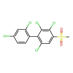 1,1'-Biphenyl, 2,2',3,4',6-pentachloro-4-(methylsulfonyl)- structure