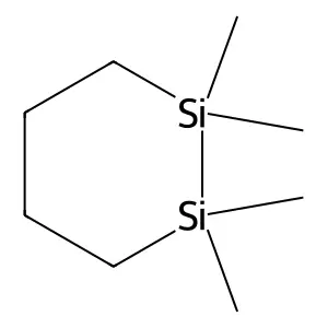 1,1,2,2-Tetramethyl-1,2-disilacyclohexane structure