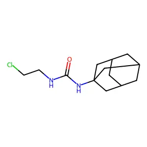 1-(1-adamantyl)-3-(2-chloroethyl)urea structure