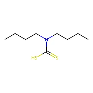 Dibutylcarbamodithioic acid structure