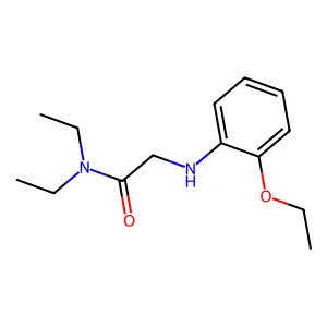 ACETAMIDE, N,N-DIETHYL-2-(o-PHENETIDINO)- structure