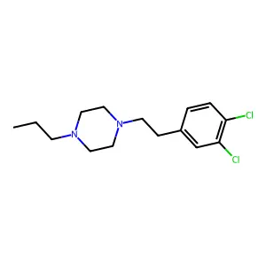 1-[2-(3,4-dichlorophenyl)ethyl]-4-propylpiperazine structure