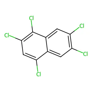 1,2,4,6,7-Pentachloronaphthalene structure