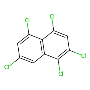 1,2,4,5,7-Pentachloronaphthalene structure