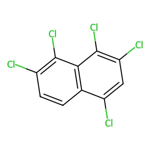 1,2,4,7,8-pentachloronaphthalene structure