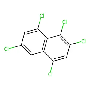 1,2,4,6,8-Pentachloronaphthalene structure