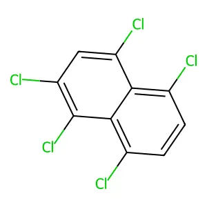 1,2,4,5,8-Pentachloronaphthalene structure