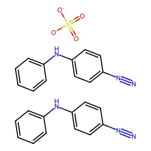 p-Anilinobenzenediazonium sulphate (2:1) structure