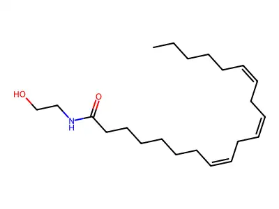 N-(2-hydroxyethyl)eicosa-8,11,14-trienamide structure