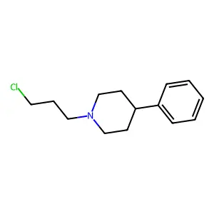 1-(3-chloropropyl)-4-phenylpiperidine structure