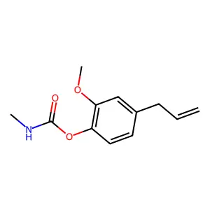 Eugenol N-methylcarbamate structure