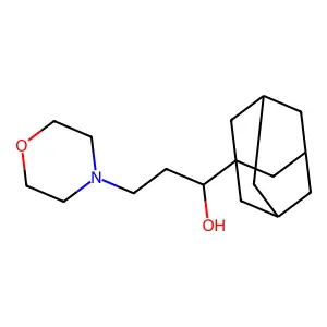 1-(1-adamantyl)-3-morpholin-4-ylpropan-1-ol structure