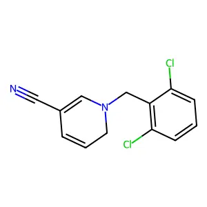 1-[(2,6-dichlorophenyl)methyl]-2H-pyridine-5-carbonitrile structure