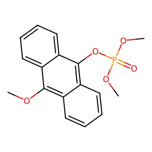 (10-methoxyanthracen-9-yl) dimethyl phosphate structure